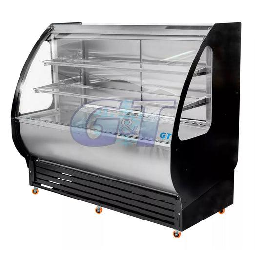 Vitrina Refrigerada Vidrio Curvo Frio Forzado Modelo VC PRO