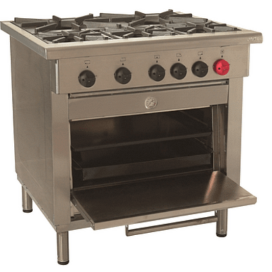 Cocina Industrial 5 Platos y Horno GLP