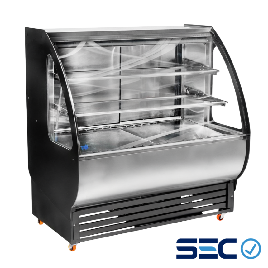 Vitrina Refrigerada Vidrio Curvo 1.5 Metros VP-C PRO1500 SEC G&T Refrigeracion
